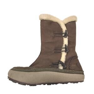 Women’s Merrell suede Spirit Tibet espresso Tibet waterproof winter boot sz 8.5